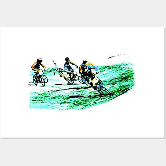 bmx racing Wall Art by rickylabellevie